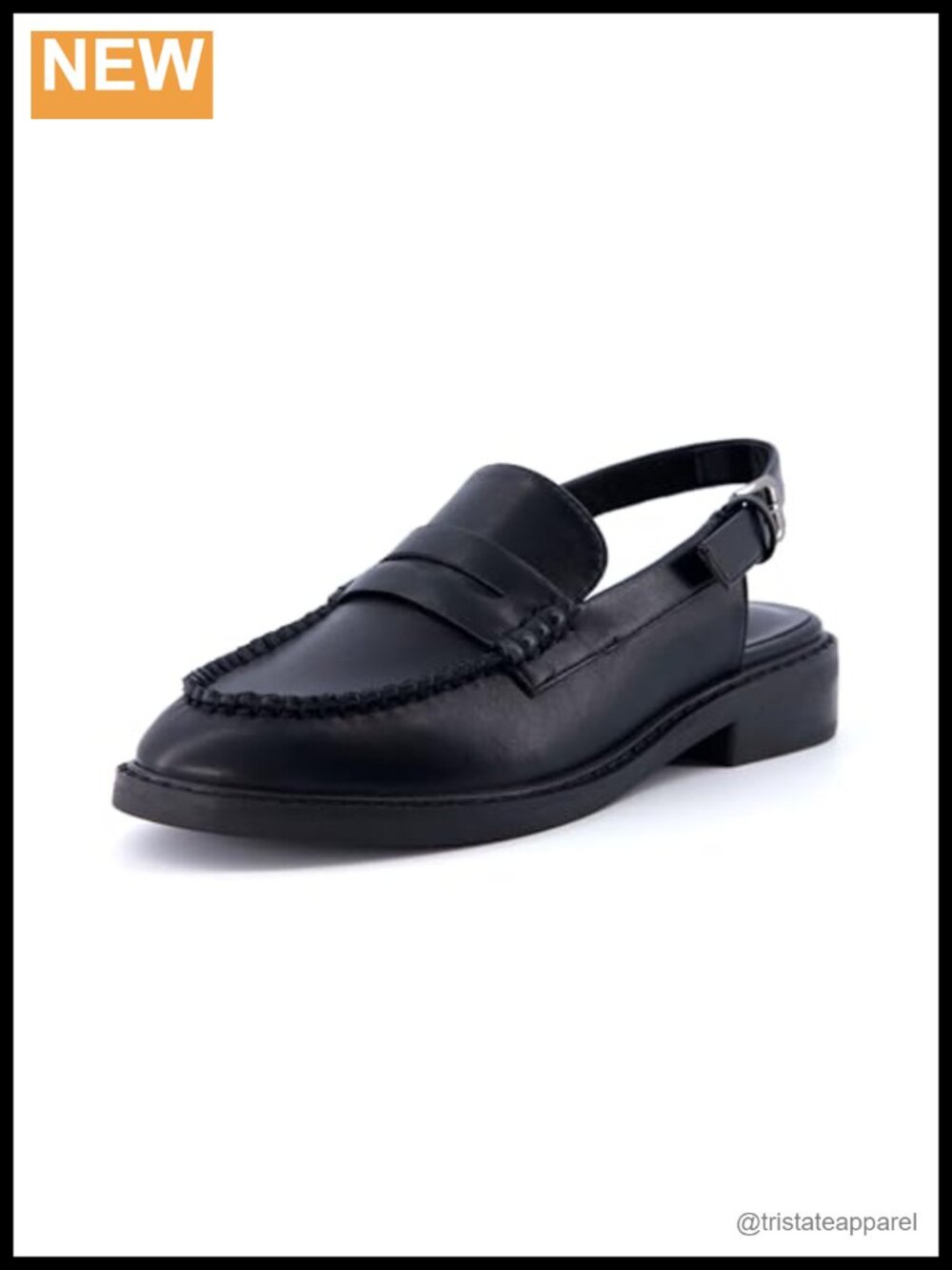 Slingback Loafers with Memory Foam & Vegan Leather